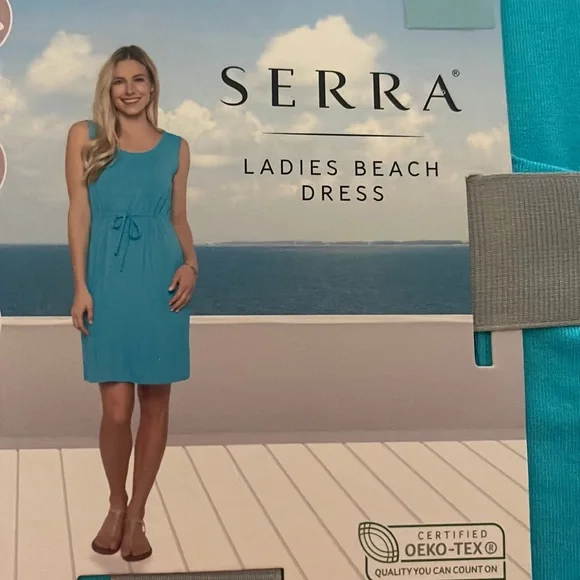blue dress for baby girl St. Barts Off the Shoulder Dress main image 0
